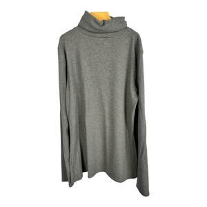 Halogen Womens Ribbed Turtleneck Pullover Sweater Gray size Medium